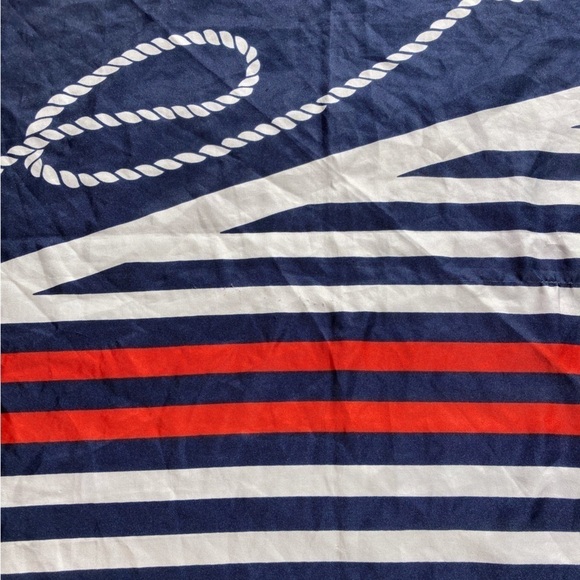 Liz Sinclair Red White Blue Rope Lasso Handkerchief One Size Made in Italy Light - Picture 7 of 10